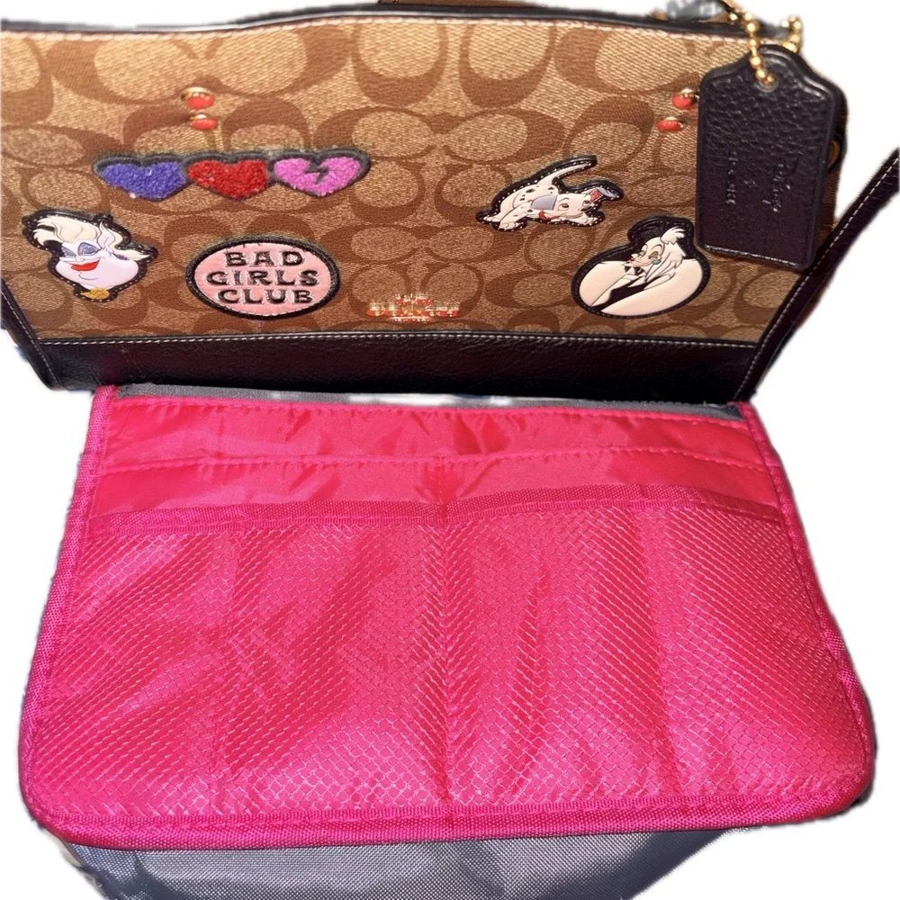 Coach x Disney Signature Canvas and Black Leather Tote - Bad Girls Club Patch - Picture 5 of 10